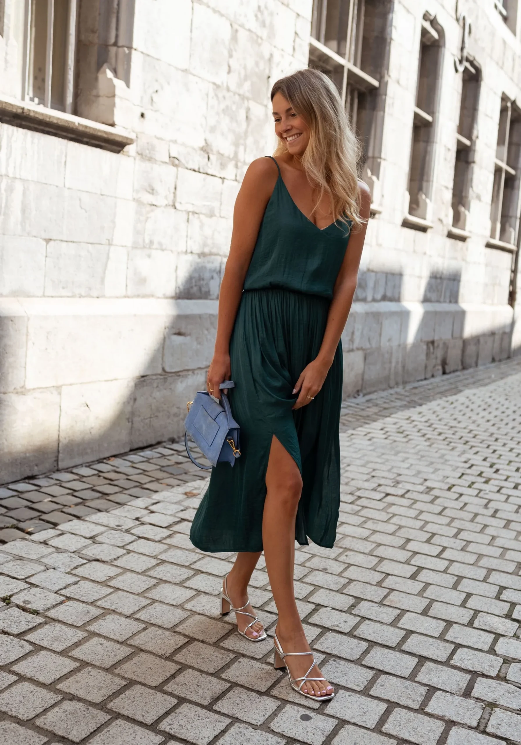 Outlet Robe Dalie - vert canardEasy Clothes Femme Robes