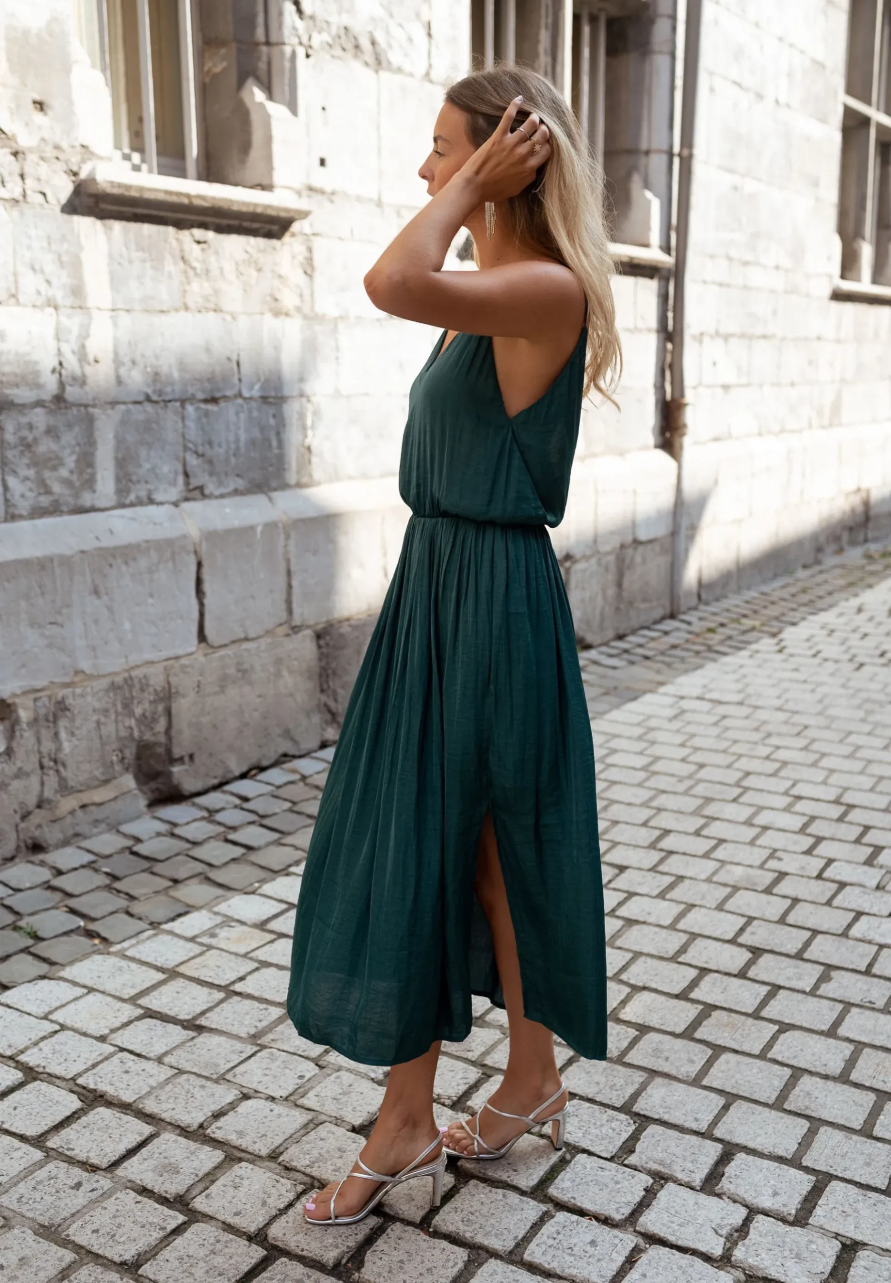 Outlet Robe Dalie - vert canardEasy Clothes Femme Robes