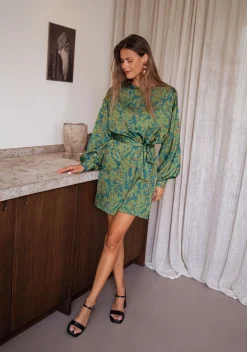 Fashion Robe Dalmi CREATION - kaki à motifsEasy Clothes Femme Robes