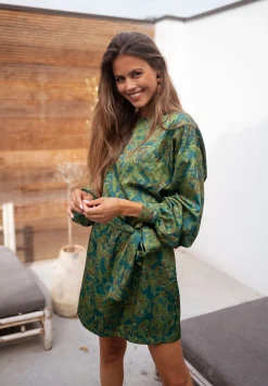 Fashion Robe Dalmi CREATION - kaki à motifsEasy Clothes Femme Robes