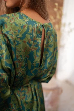 Fashion Robe Dalmi CREATION - kaki à motifsEasy Clothes Femme Robes