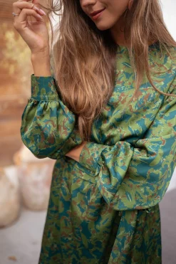 Fashion Robe Dalmi CREATION - kaki à motifsEasy Clothes Femme Robes