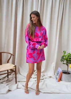 Flash Sale Robe Dalmi CREATION - rose à fleursEasy Clothes Femme Robes