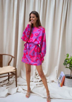 Flash Sale Robe Dalmi CREATION - rose à fleursEasy Clothes Femme Robes