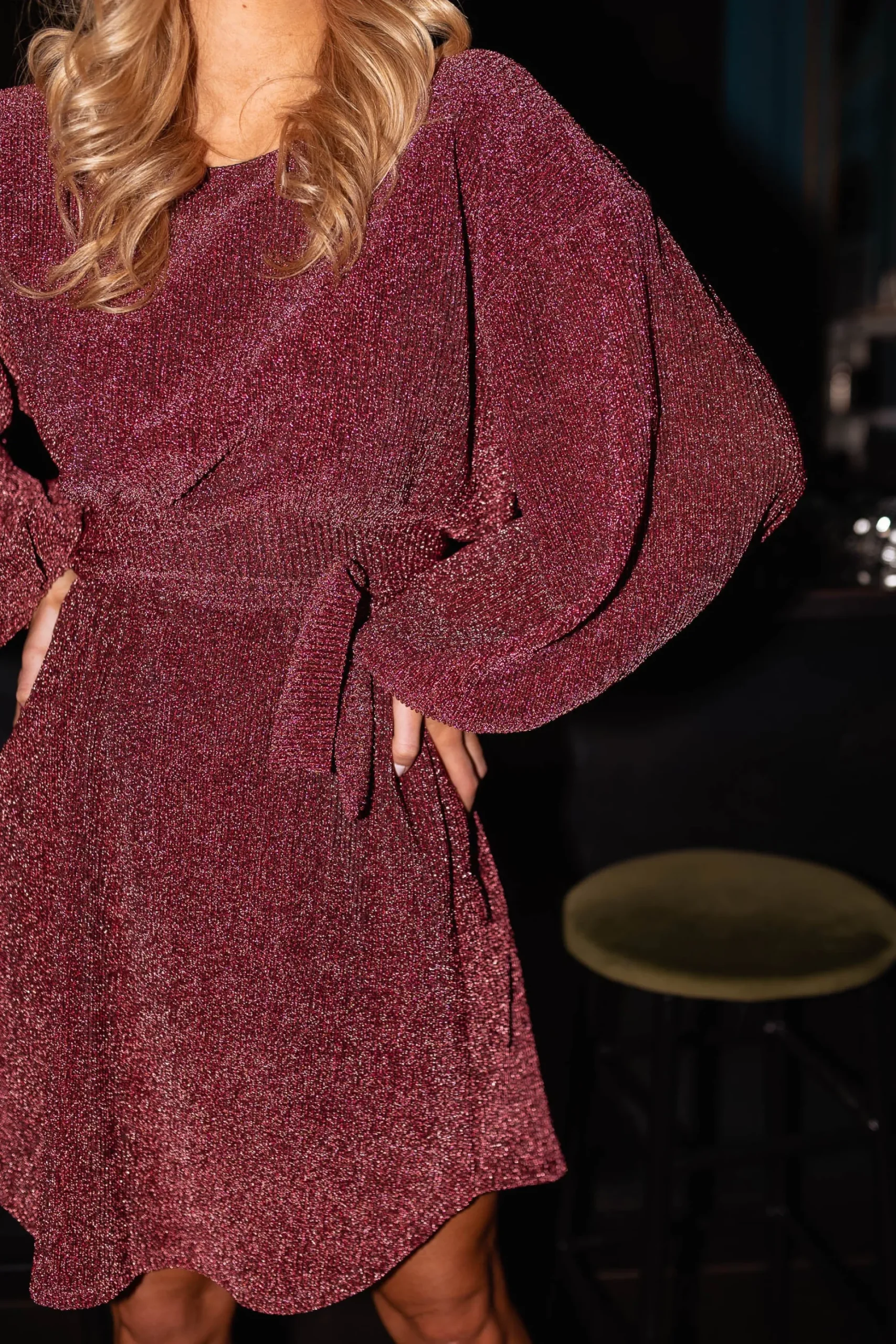 New Robe Dita CREATION - rose à paillettesEasy Clothes Femme Robes