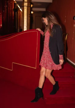 Discount Robe Dona CREATION - bordeaux à motifsEasy Clothes Femme Robes