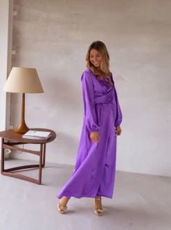 Clearance Robe Elena - mauveEasy Clothes Femme Robes