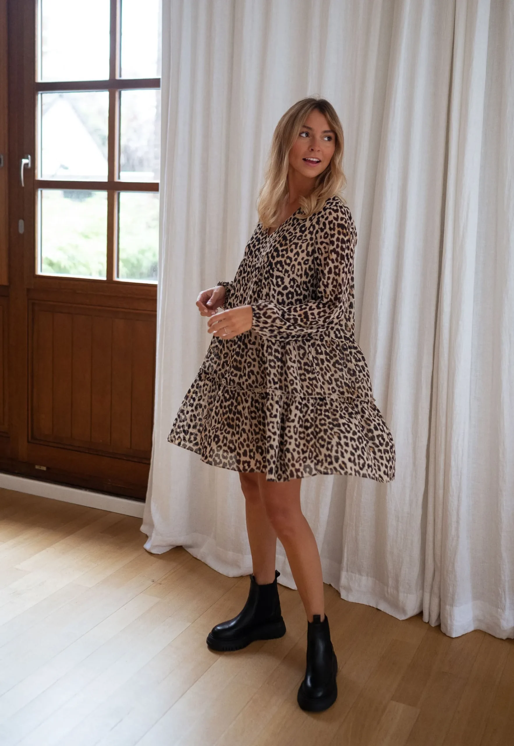 Shop Robe Enola - léopardEasy Clothes Femme Robes