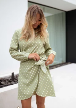 Online Robe Flavie - verte à poisEasy Clothes Femme Robes