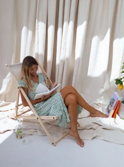 Outlet Robe Gaella - verte à fleursEasy Clothes Femme Robes