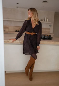 Clearance Robe Gaelle - bleue et bruneEasy Clothes Femme Robes