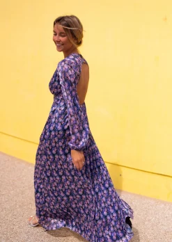 Online Robe Imane longue à fleurs - CREATION | Robe longue de cocktail | Prêt-à-porter en ligne | Easy Clothes Femme Robes