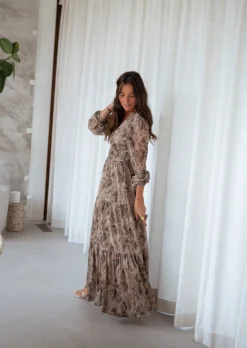 Online Robe Kany - À Motifs - Manches Longues - Col en VEasy Clothes Femme Robes