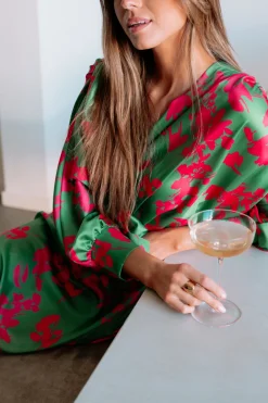 Discount Robe Keeper - verte et roseEasy Clothes Femme Robes