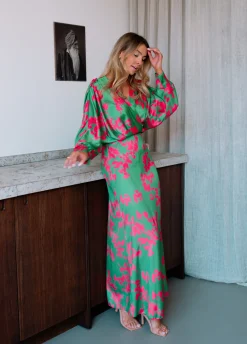 Discount Robe Keeper - verte et roseEasy Clothes Femme Robes