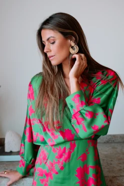 Discount Robe Keeper - verte et roseEasy Clothes Femme Robes