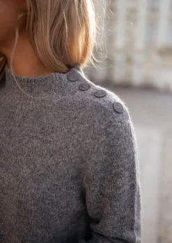 Cheap Robe Lelan - Gris - Manches LonguesEasy Clothes Femme Robes