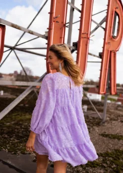 Shop Robe Lomane lilas | Robe courte ample | Prêt-à-porter en ligne | Easy Clothes Femme Robes