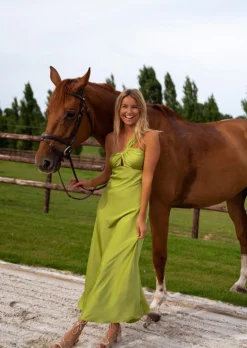 Flash Sale Robe Longue - Dora - Couleur Olive - Soirées & CérémoniesEasy Clothes Femme Robes