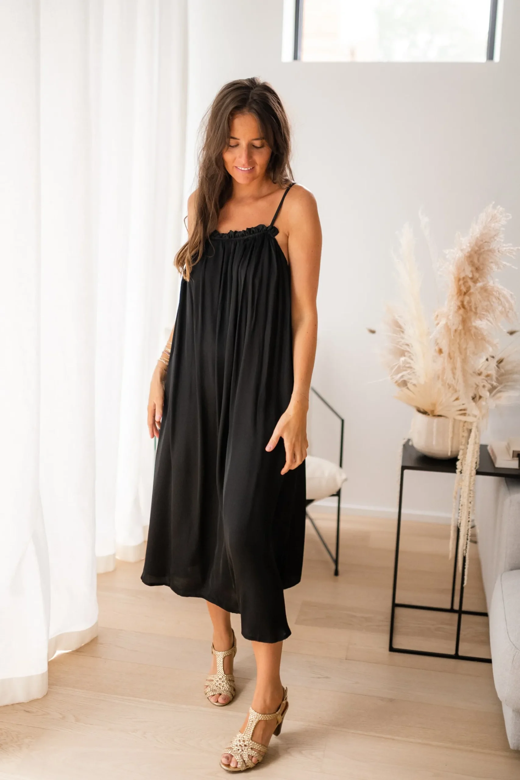 Hot Robe longue Mila - noireEasy Clothes Femme Robes