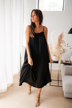 Hot Robe longue Mila - noireEasy Clothes Femme Robes