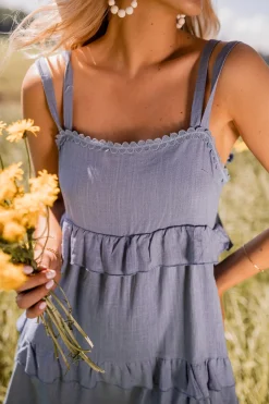 Clearance Robe Mandie - bleueEasy Clothes Femme Robes