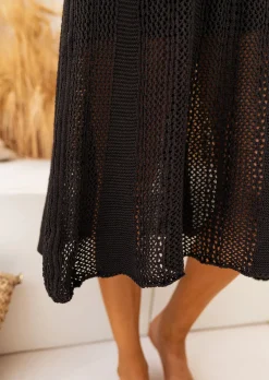 Cheap Robe Noire en Crochet - Wendy - Made in Italy - Printemps Été 2023Easy Clothes Femme Robes
