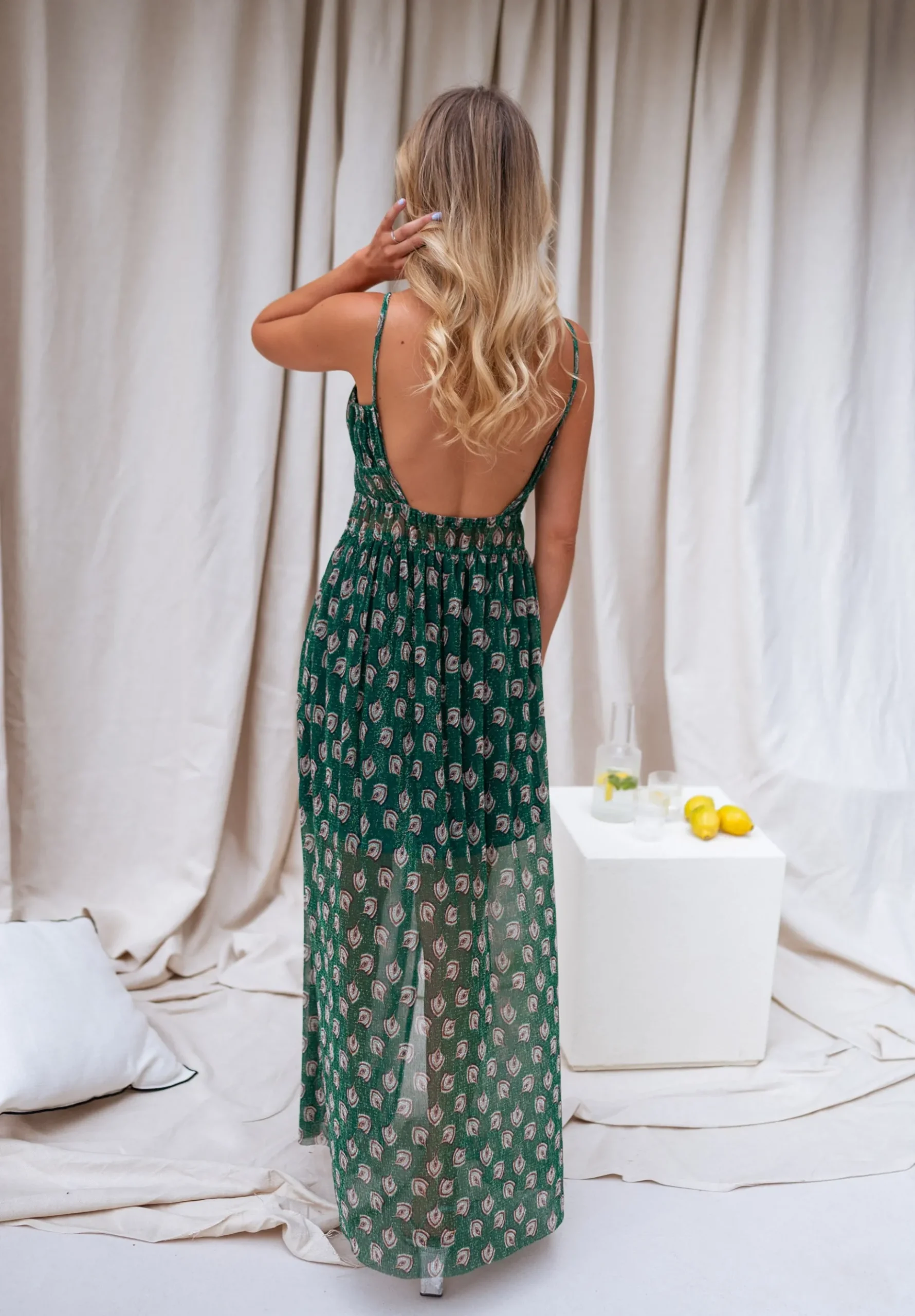 Cheap Robe Opera CREATION - verte à motifsEasy Clothes Femme Robes