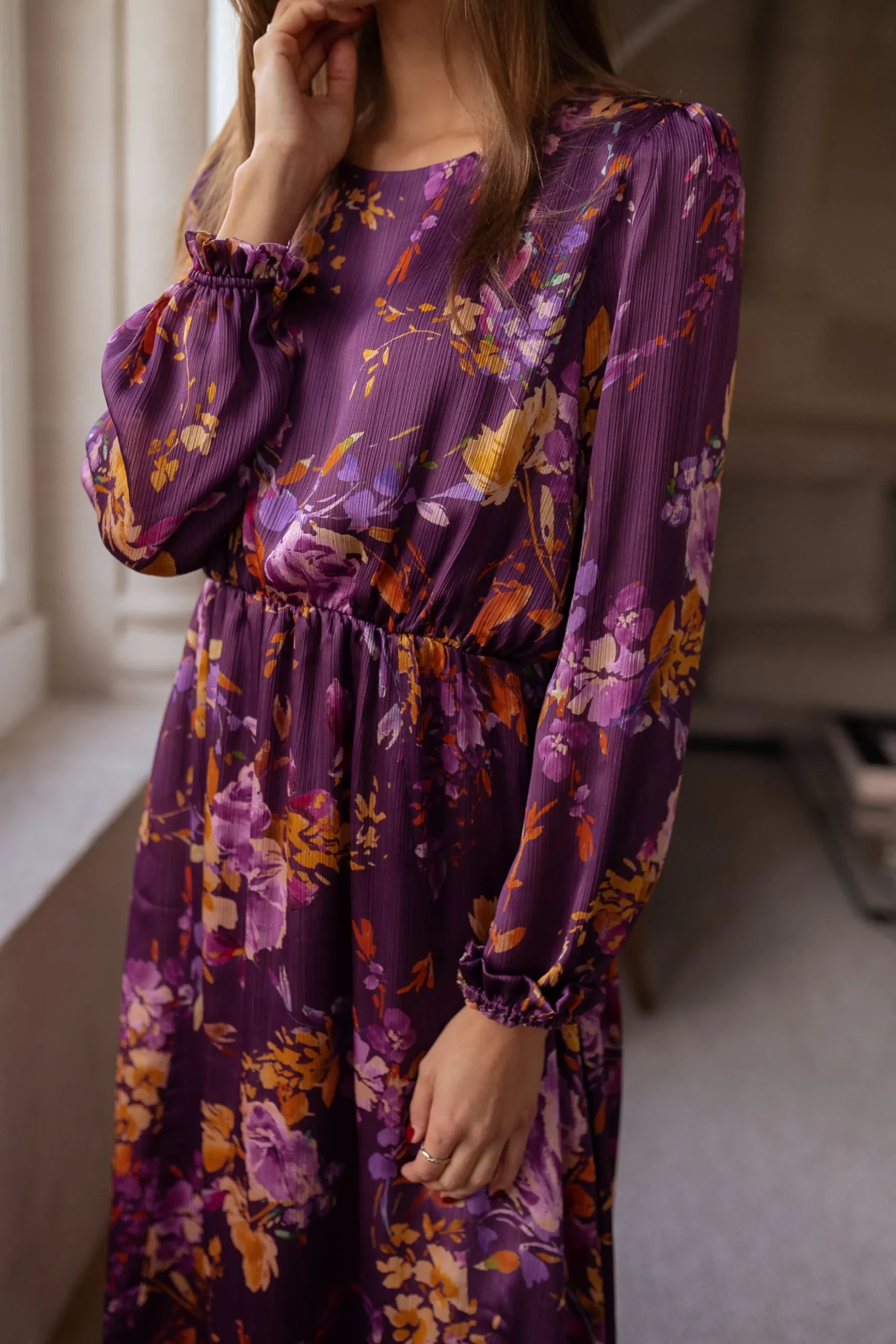 Cheap Robe Pantin CREATION - mauve à fleursEasy Clothes Femme Robes