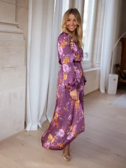 Cheap Robe Pantin CREATION - mauve à fleursEasy Clothes Femme Robes