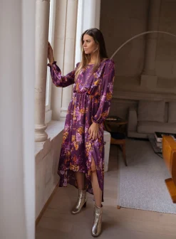 Cheap Robe Pantin CREATION - mauve à fleursEasy Clothes Femme Robes