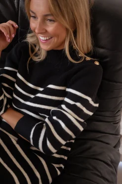 Online Robe pull Manon - à lignesEasy Clothes Femme Robes