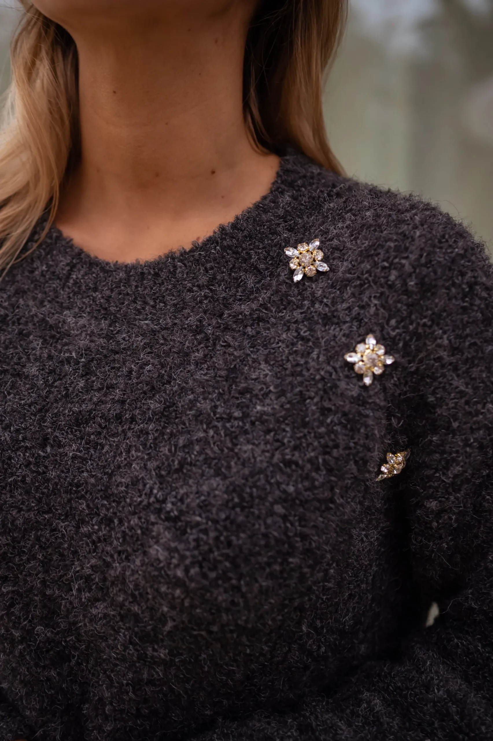 Best Sale Robe pull Nesra - griseEasy Clothes Femme Robes