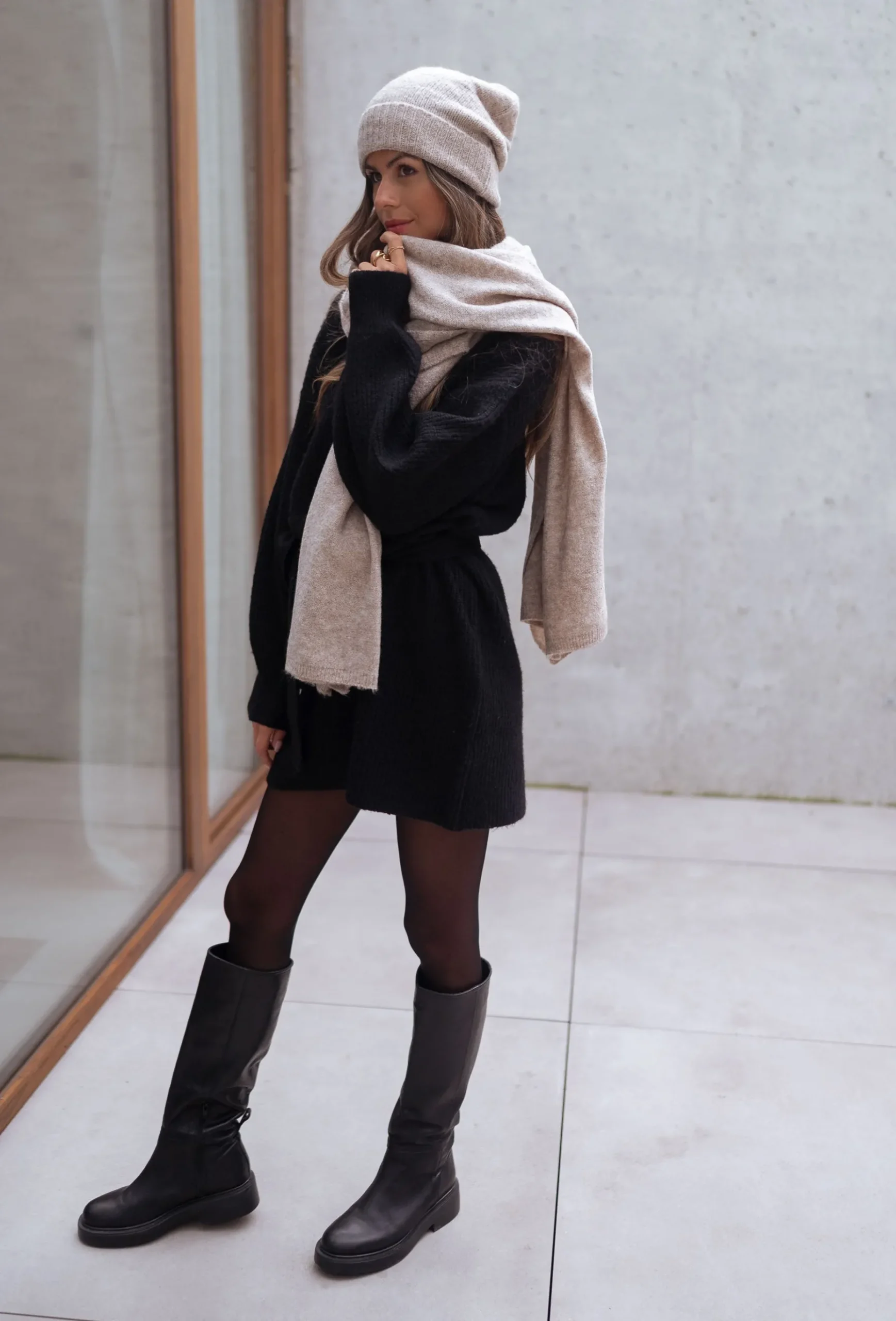 Discount Robe pull Rachel - noirEasy Clothes Femme Robes