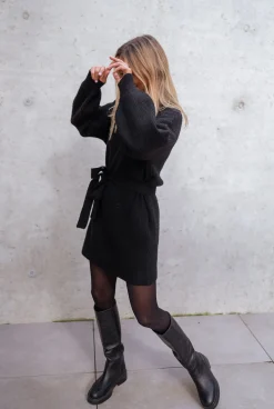 Discount Robe pull Rachel - noirEasy Clothes Femme Robes