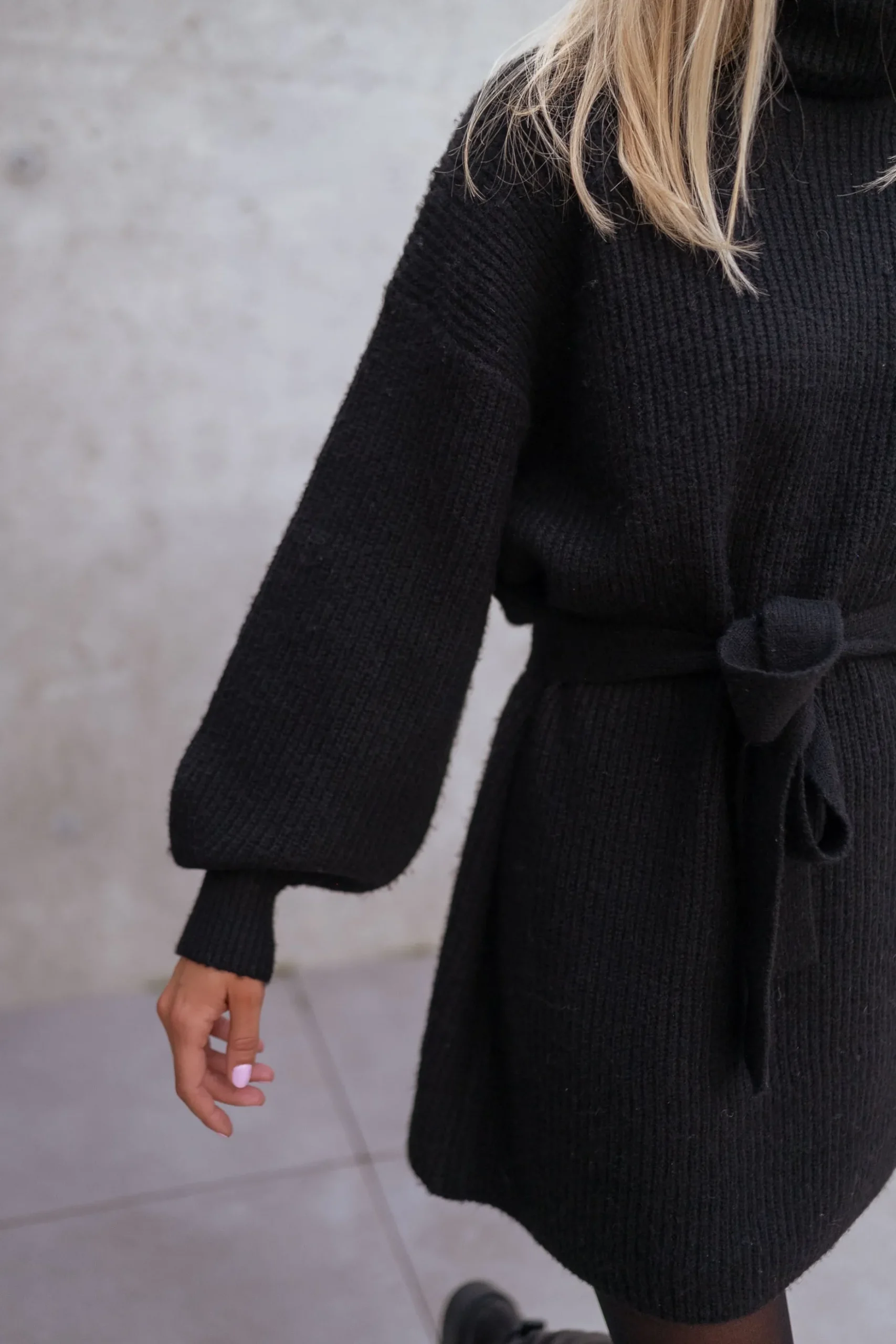 Discount Robe pull Rachel - noirEasy Clothes Femme Robes