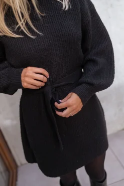 Discount Robe pull Rachel - noirEasy Clothes Femme Robes