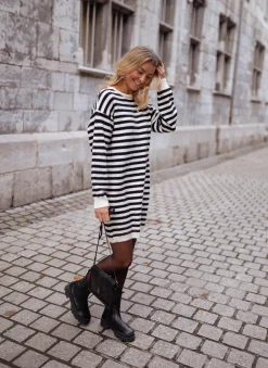 Fashion Robe pull Ross - à lignesEasy Clothes Femme Robes