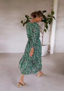 Discount Robe Rosie - verte à fleursEasy Clothes Femme Robes