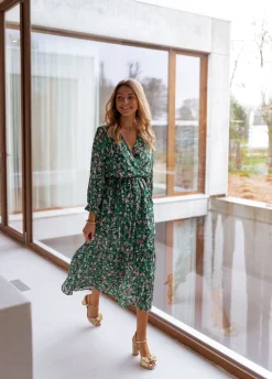 Discount Robe Rosie - verte à fleursEasy Clothes Femme Robes