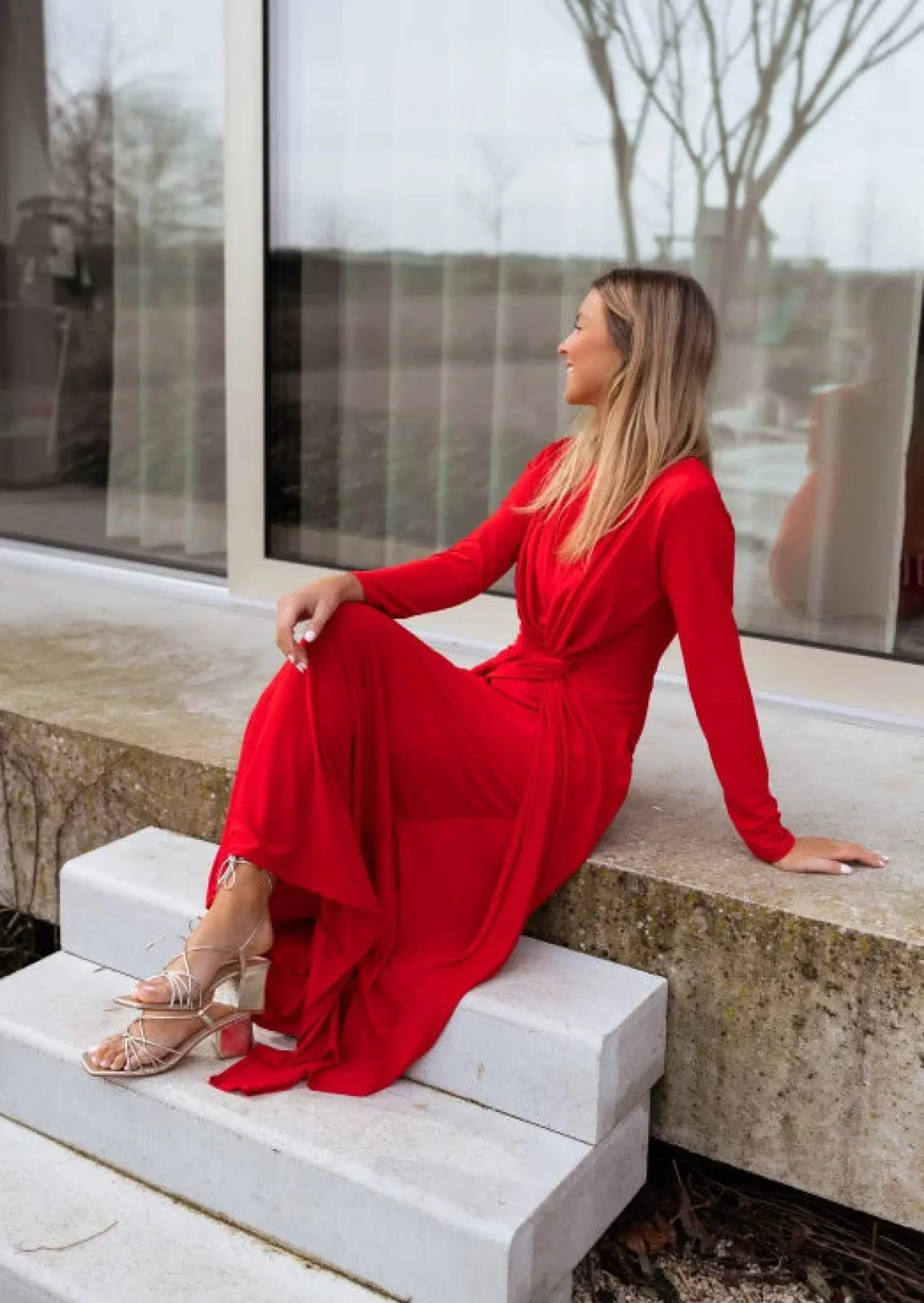 Sale Robe Tary rouge | Robe de soirée | Prêt-à-porter en ligne | Easy Clothes Femme Robes