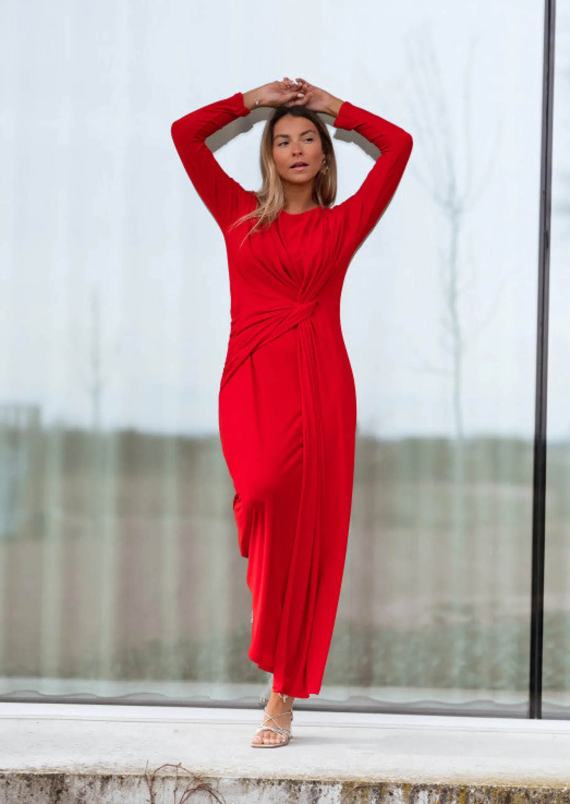 Sale Robe Tary rouge | Robe de soirée | Prêt-à-porter en ligne | Easy Clothes Femme Robes