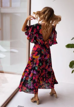 Outlet Robe Tilda - noire à motifsEasy Clothes Femme Robes