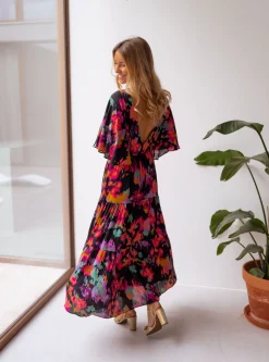 Outlet Robe Tilda - noire à motifsEasy Clothes Femme Robes