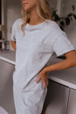 Discount Robe t-shirt Adeline - griseEasy Clothes Femme Robes