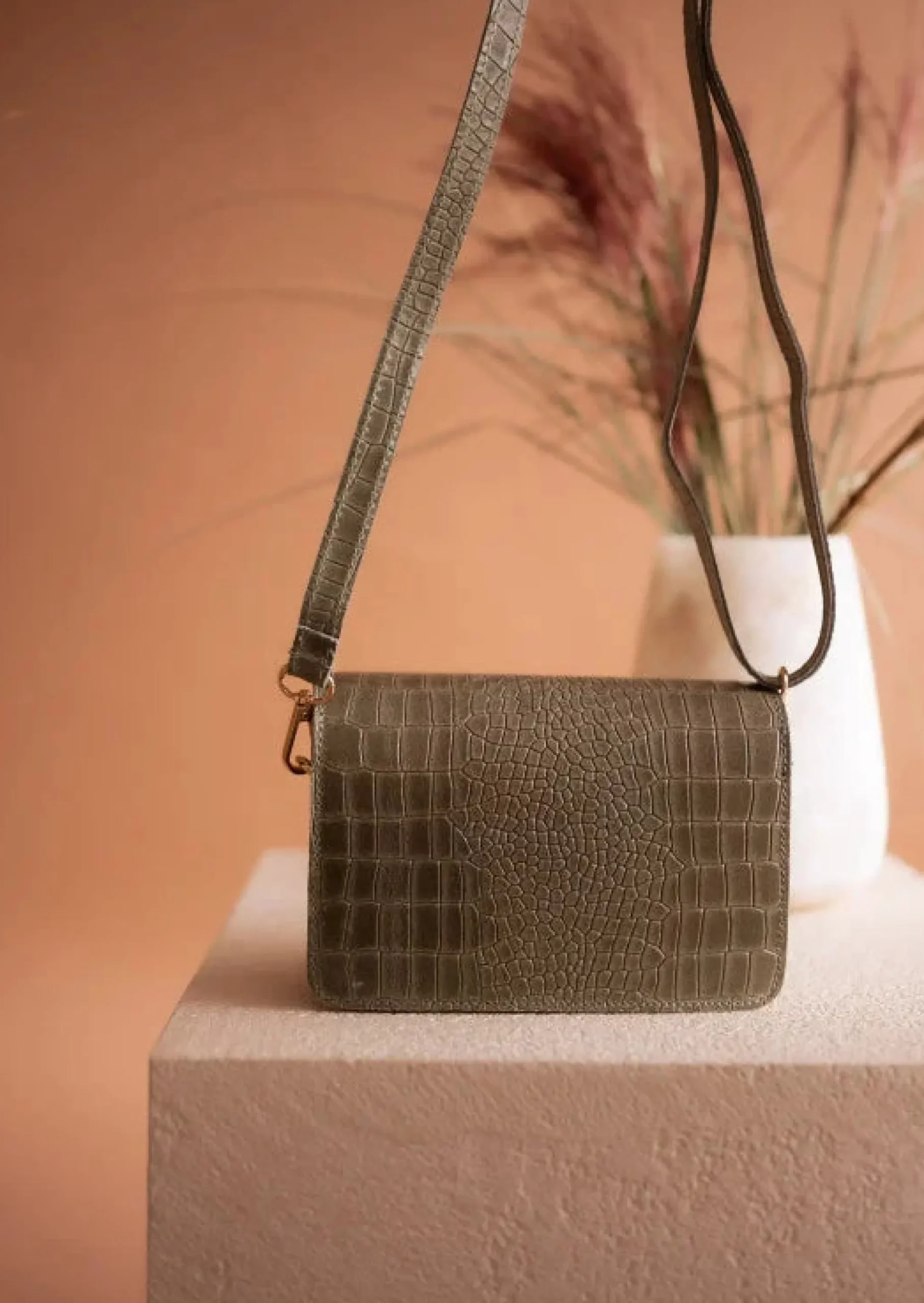 Online Sac Jaap - Kaki - En Cuir - Sangle AjustableEasy Clothes Sacs & Pochettes