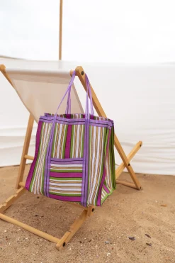 Discount Sac Sevana à lignes vert | Sac de plage ligné | Prêt-à-porter en ligne | Easy Clothes Sacs & Pochettes