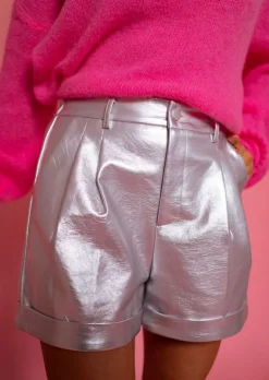 Cheap Short Argenté Julian | Vêtements Femme | Easy Clothes Femme Jupes & Shorts