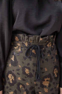 Discount Short Ayrton CREATION - léopard kakiEasy Clothes Femme Jupes & Shorts