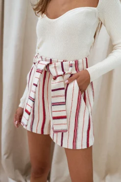 Discount Short CREATION - Sixtine à rayures -Easy Clothes Femme Jupes & Shorts